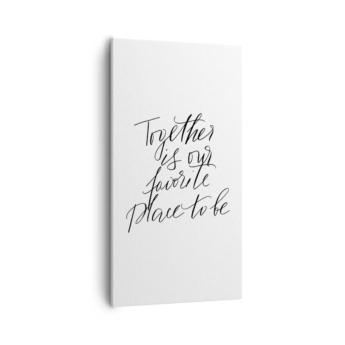 Quadro em tela - Também sente isso? - 55x100 cm