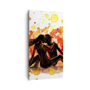 Quadro em tela - E fez-se a luz - 55x100 cm