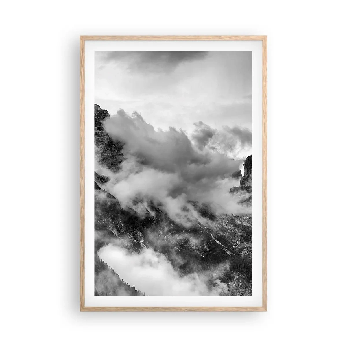 Pôster com moldura de carvalho claro - Bonitas e cruéis - 61x91 cm