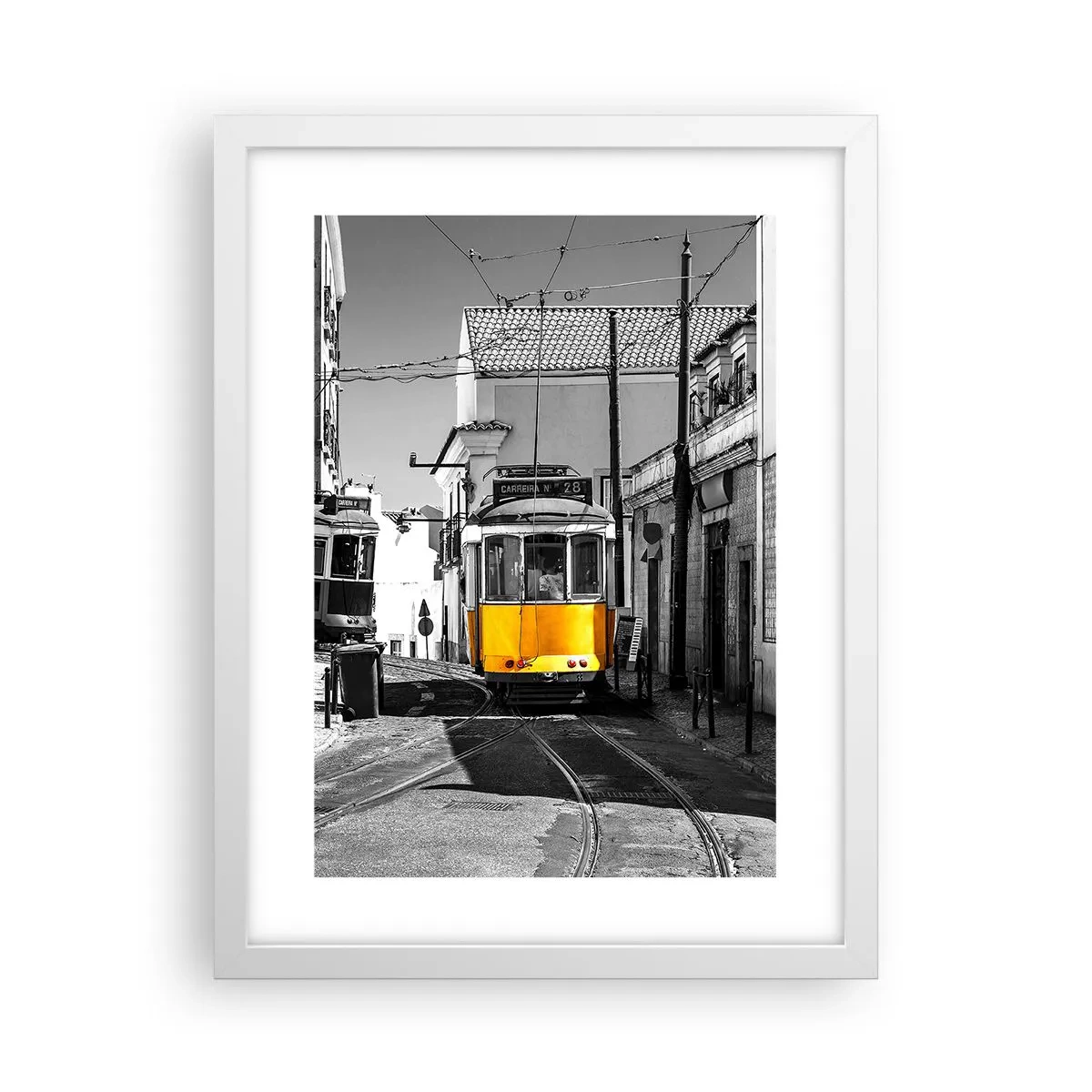 Pôster em moldura branca - O Espírito de Lisboa - 30x40 cm