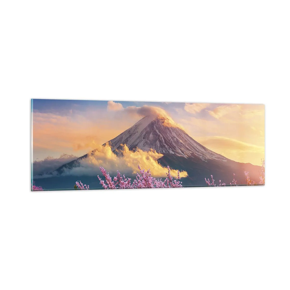 Quadro em vidro - Santidade japonesa - 90x30 cm