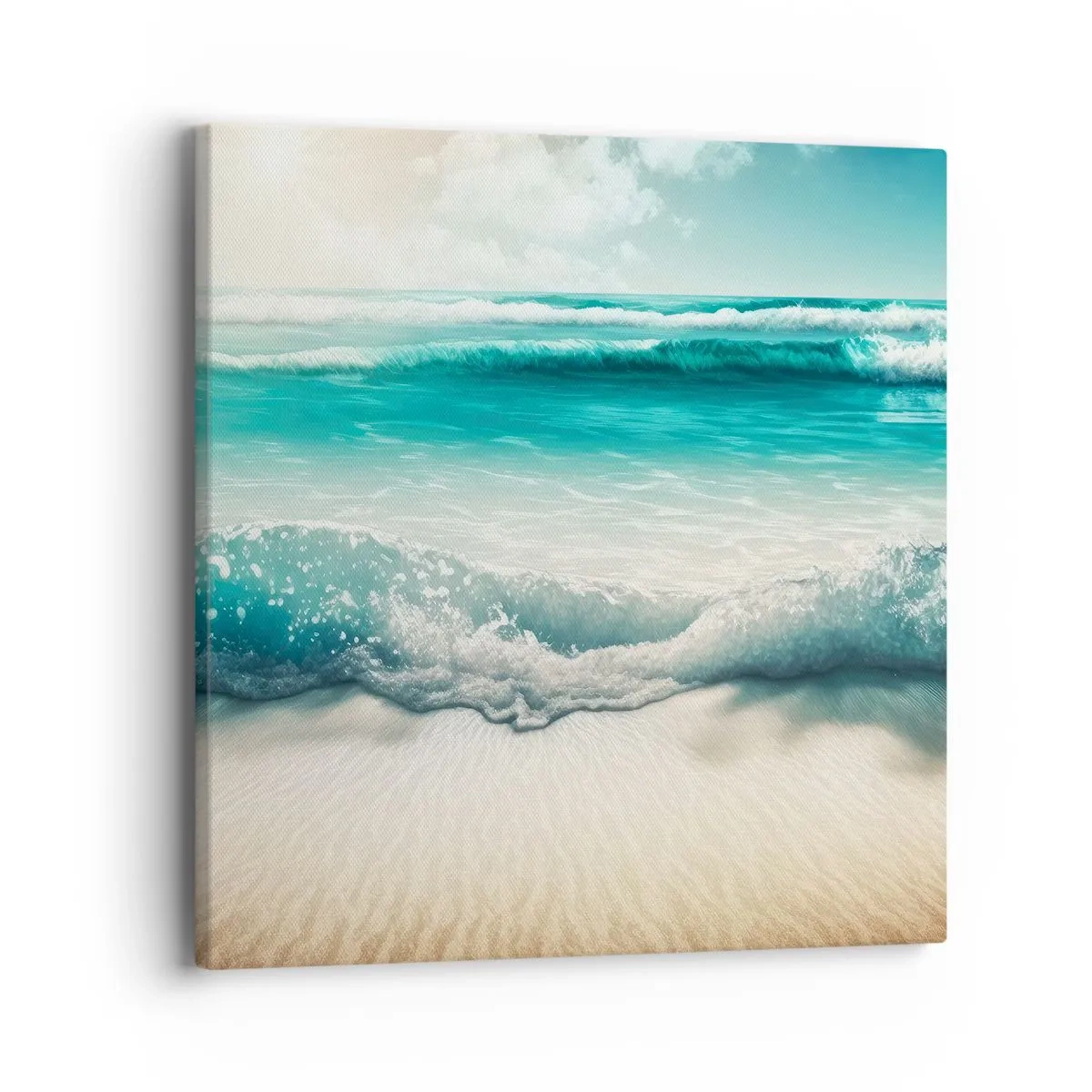 Quadro em tela - A paz do oceano - 40x40 cm