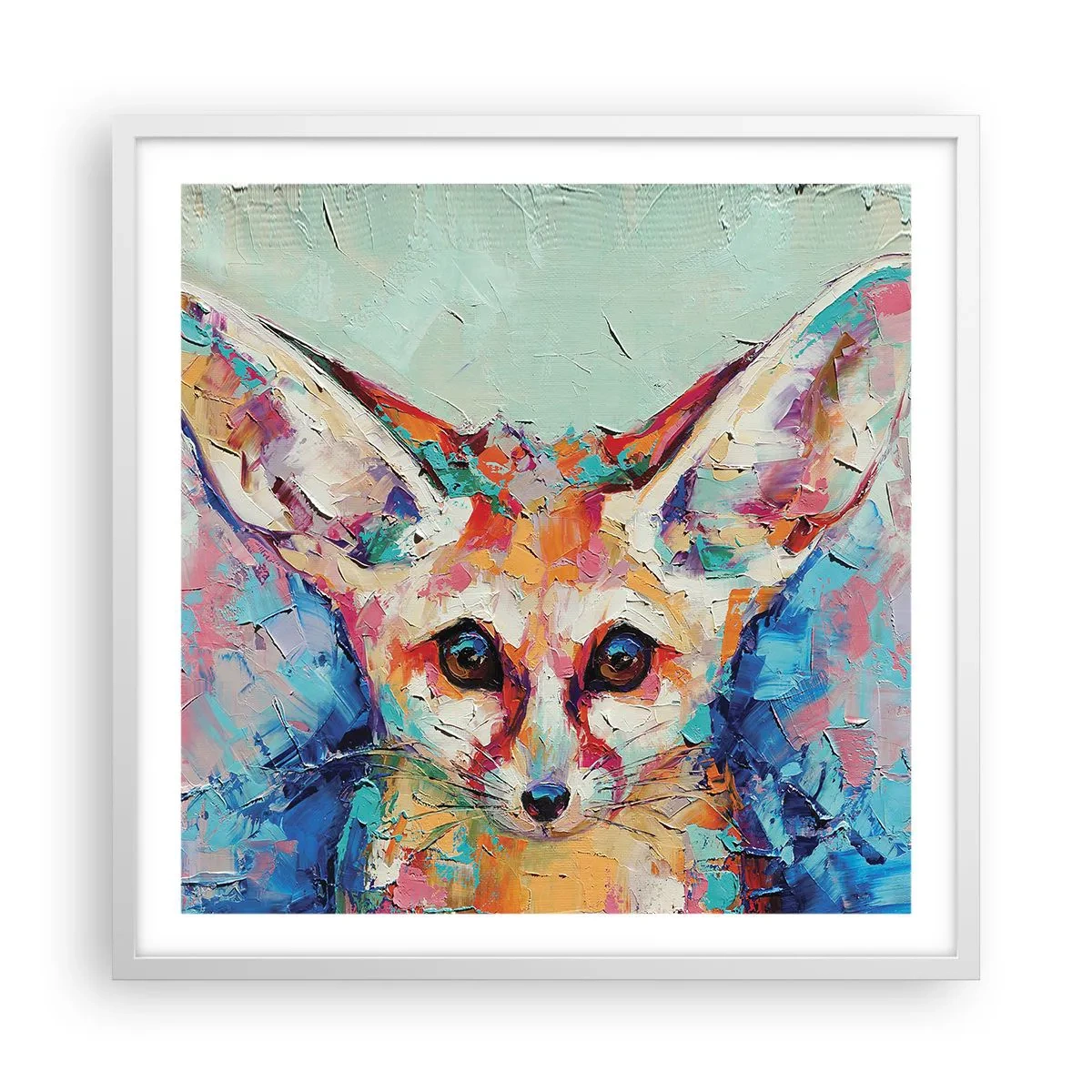 Pôster em moldura branca - Estão prontos para mim? - 60x60 cm