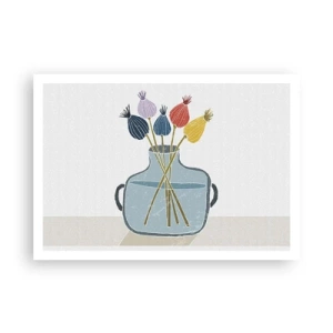 Pôster - Como semeou a papoula - 100x70 cm