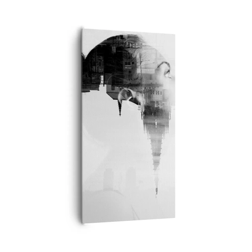 Quadro em tela - Em ambos os lados do vidro - 65x120 cm