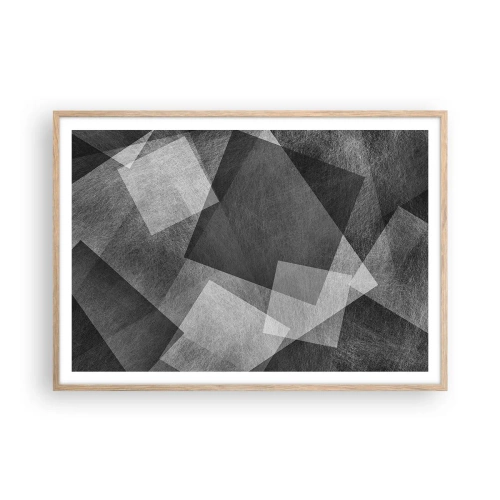 Pôster com moldura de carvalho claro - Um eterno símbolo da durabilidade e da ordem - 100x70 cm