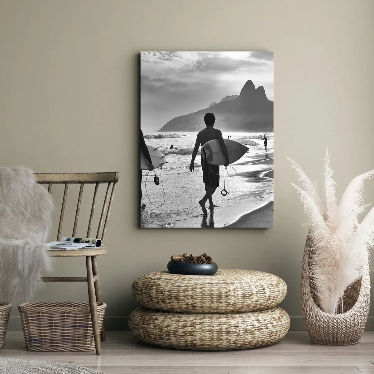 Quadro em tela - Samba para uma onda - 50x70 cm