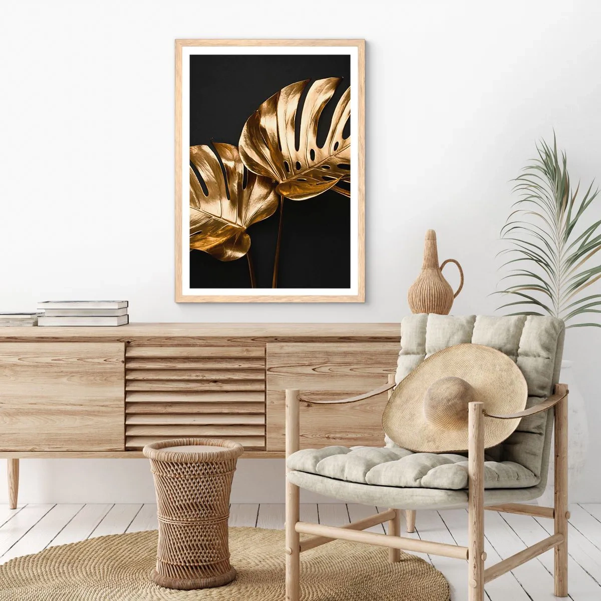 Pôster com moldura de carvalho claro - Tesouros da natureza - 61x91 cm