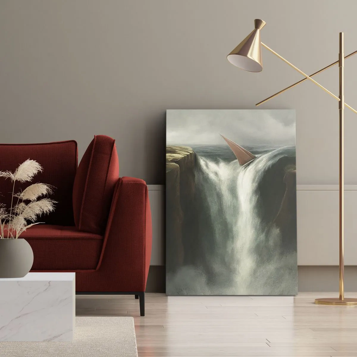 Quadro em tela - Um aviso da vida - 65x120 cm