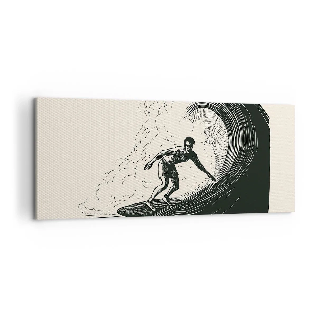 Quadro em tela - Rei da onda - 100x40 cm