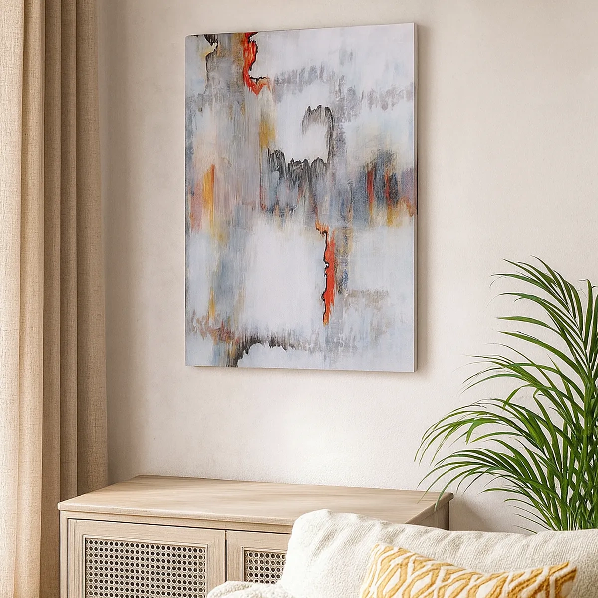 Quadro em tela - Com um palito na água - 50x70 cm