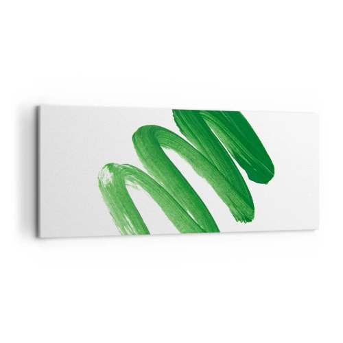 Quadro em tela - Piada verde - 120x50 cm