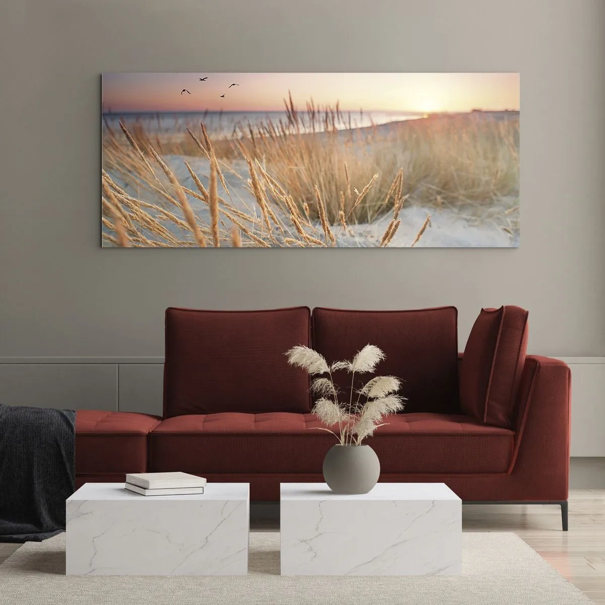 Quadro em vidro - Uma canção de embalar do Báltico - 120x50 cm
