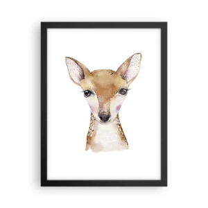 Pôster com moldura preta - A Natureza da Inocência - 30x40 cm