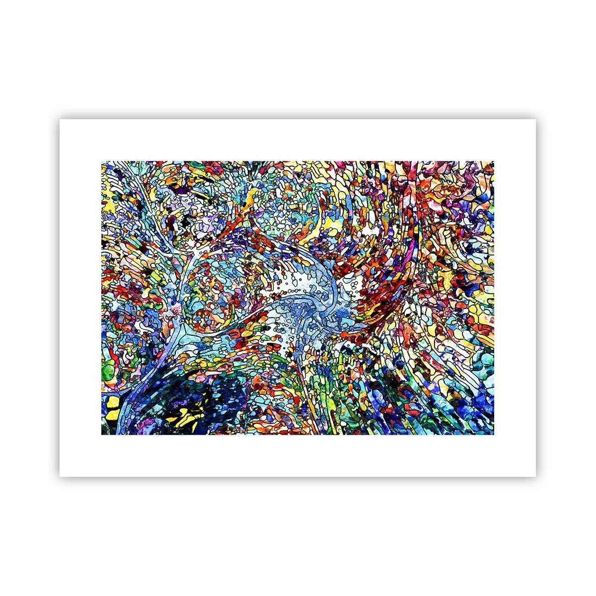 Pôster - Vitrais gotejantes - 40x30 cm