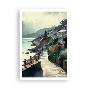 Pôster - Cidade mediterrânea - 70x100 cm