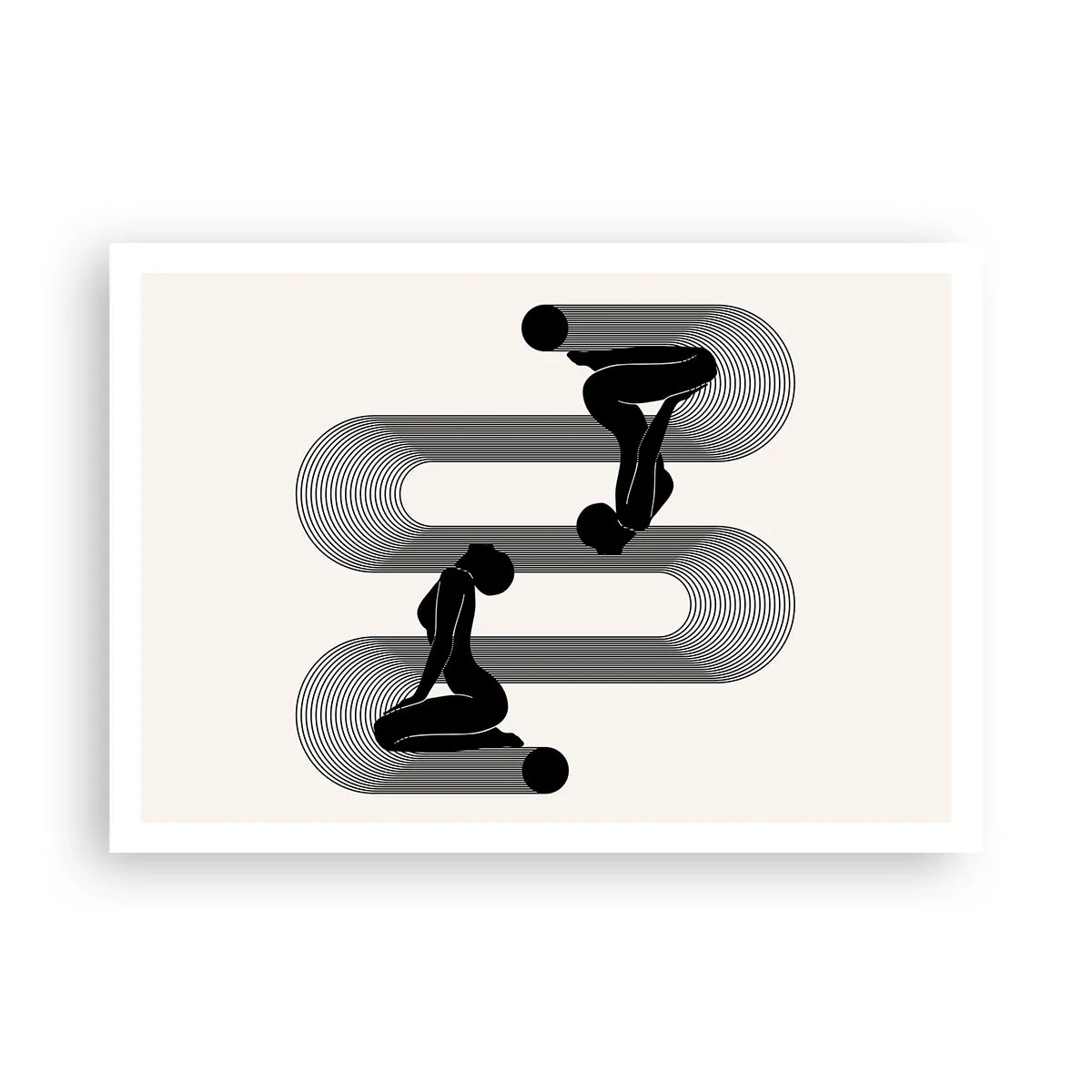 Pôster - Simetria sensual - 100x70 cm