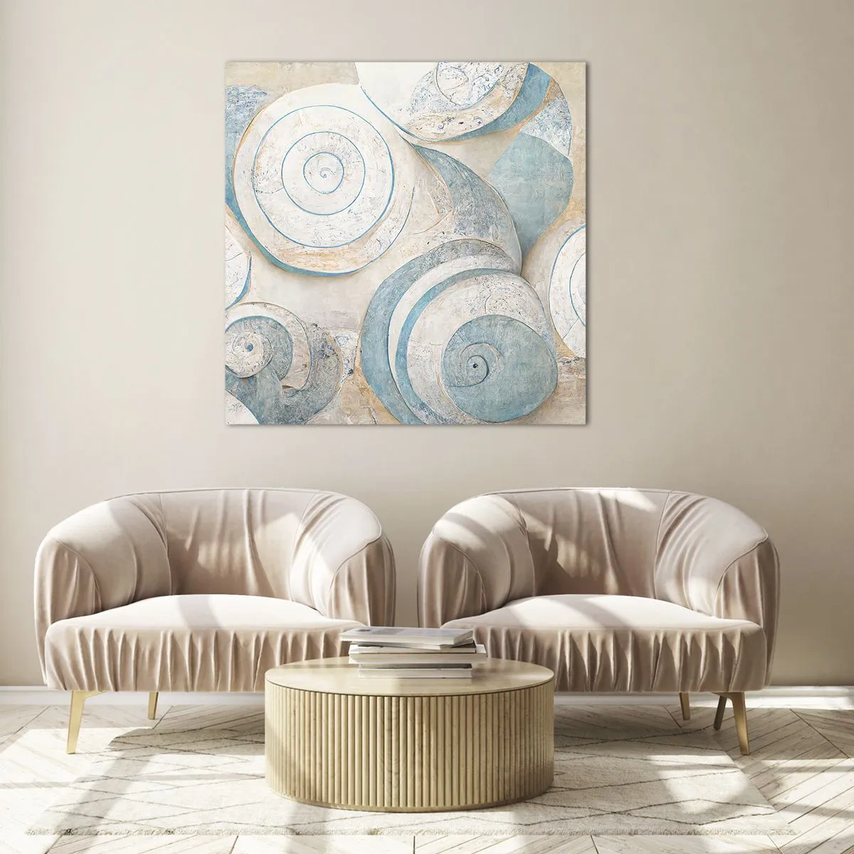 Quadro em vidro - O que há dentro da casca? - 50x50 cm