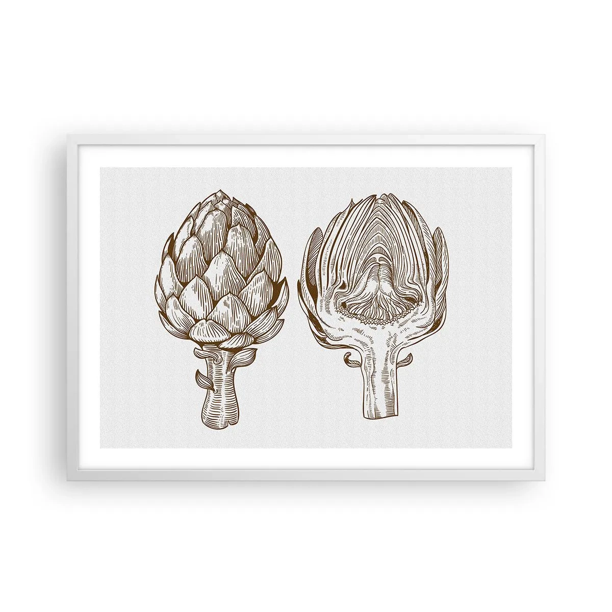 Pôster em moldura branca - Aula de anatomia - 70x50 cm