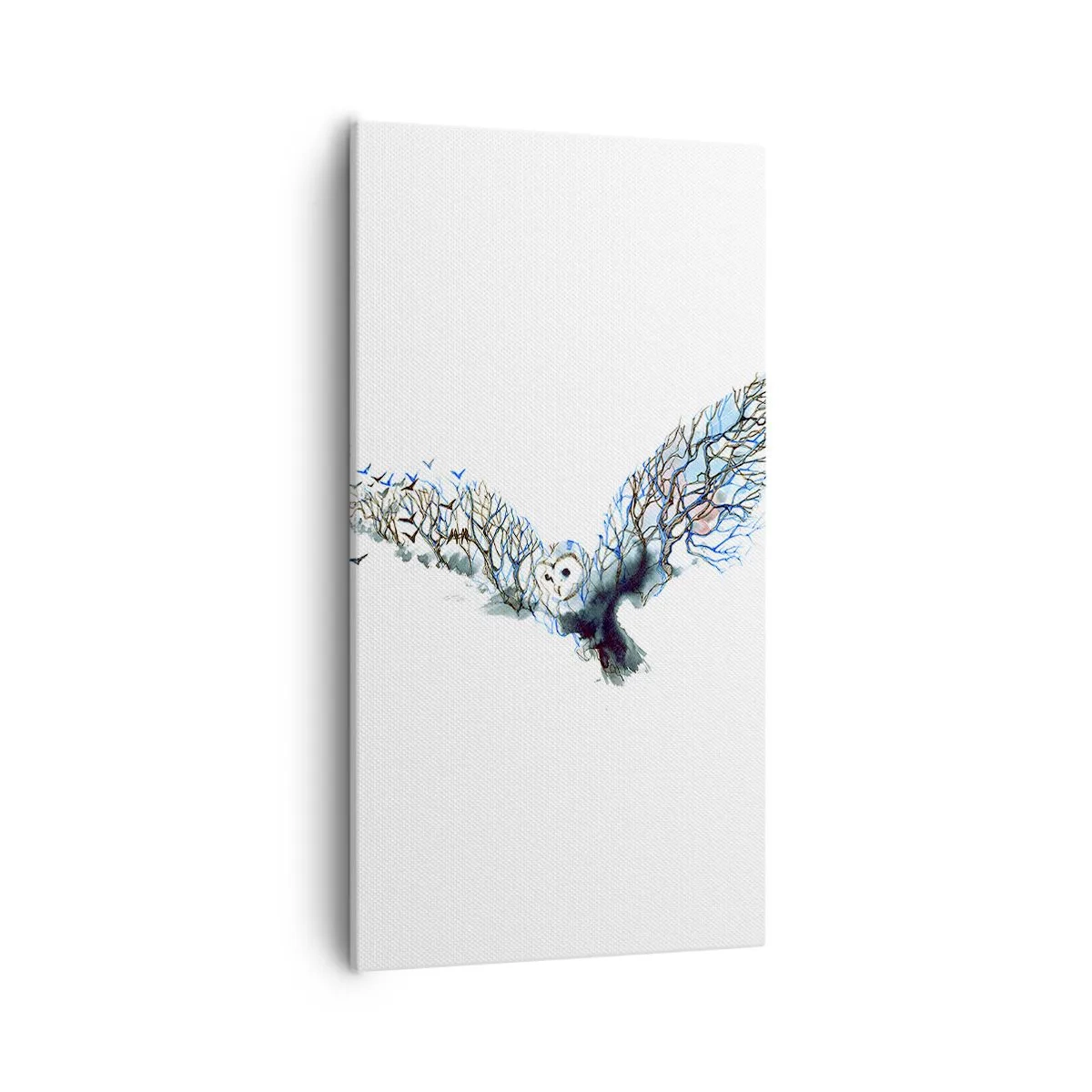 Quadro em tela - Nas asas da floresta - 55x100 cm