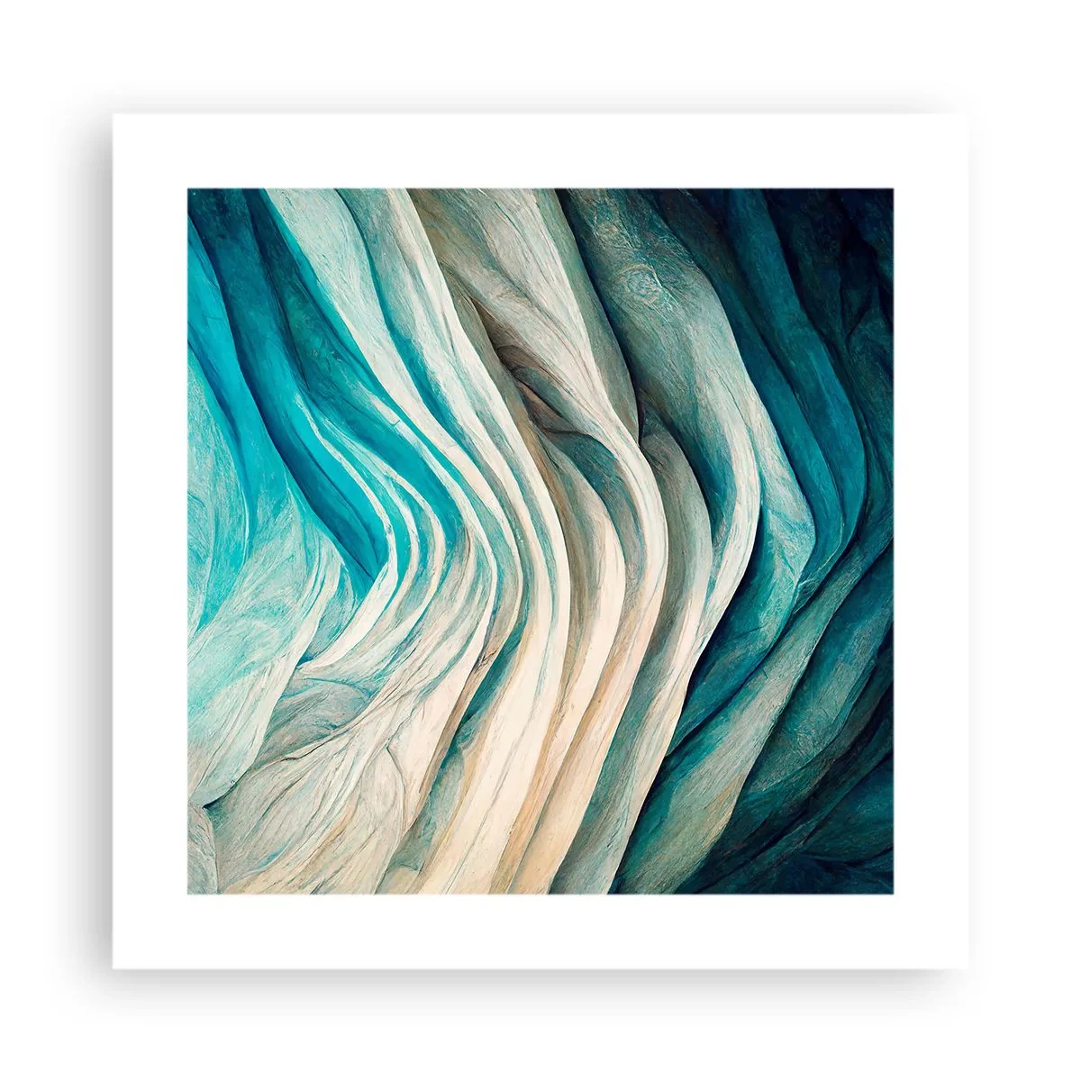 Pôster - Insaciabilidade azul - 40x40 cm