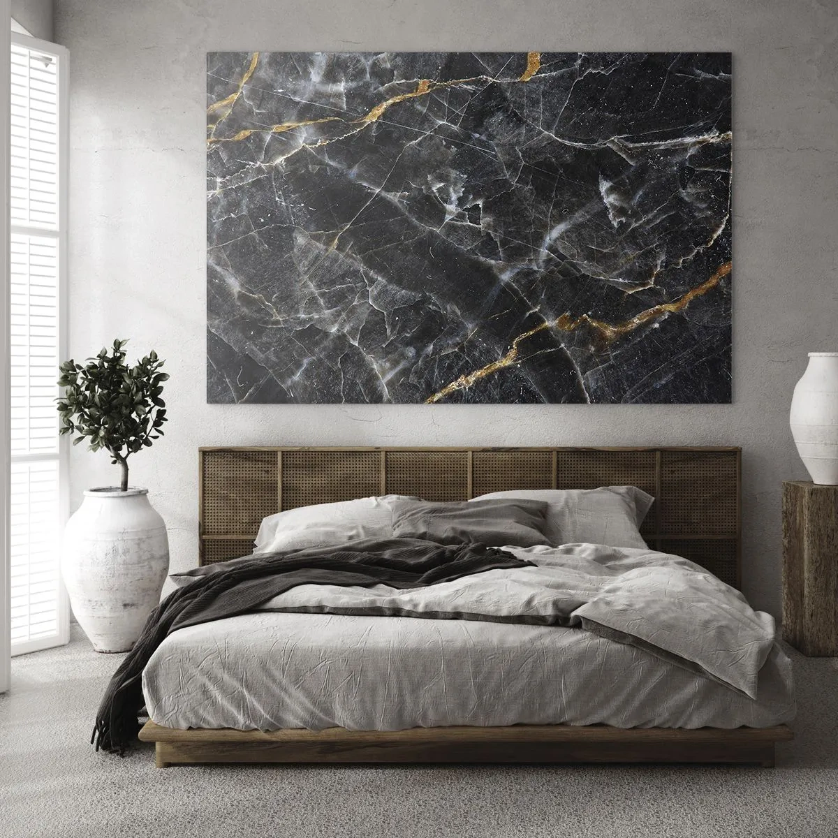 Quadro em vidro - A vida interior da pedra - 100x70 cm