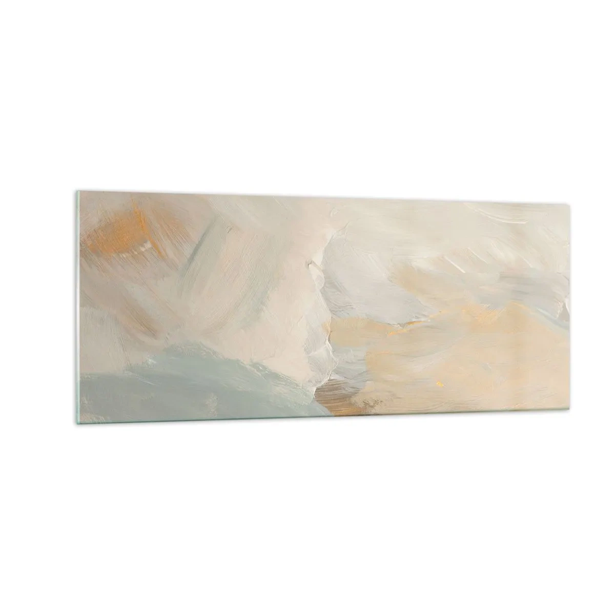 Quadro em vidro - Abstração – a terra da gentileza - 100x40 cm