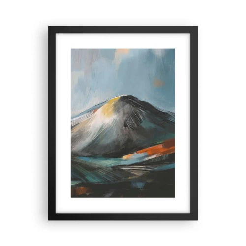 Pôster com moldura preta - Cru e lindo - 30x40 cm