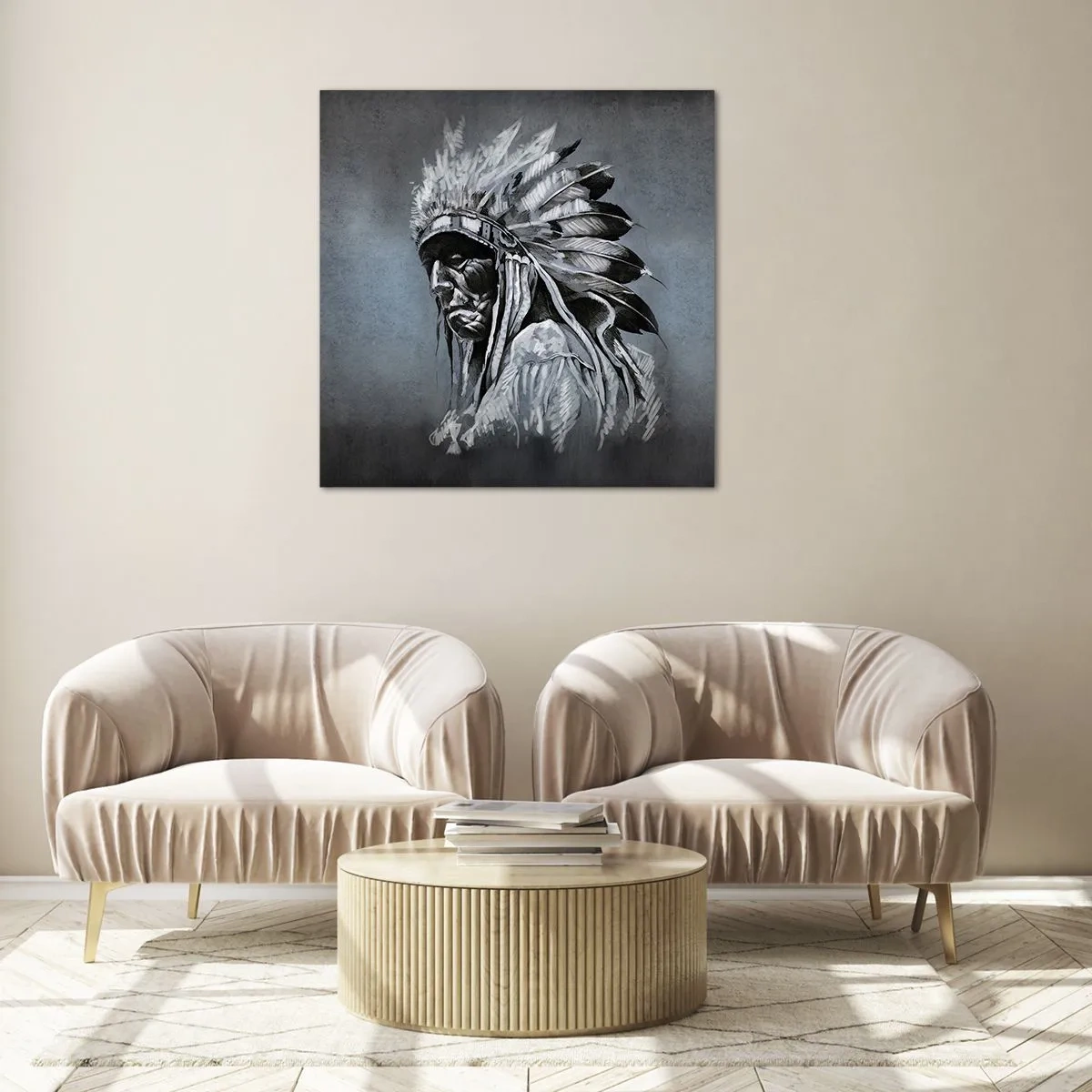 Quadro em vidro - De volta às raízes - 50x50 cm