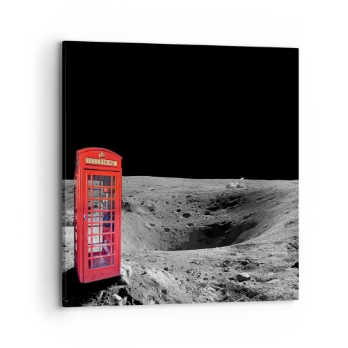 Quadro em tela - Piada espacial - 70x70 cm