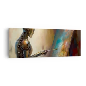 Quadro em tela - A arte do futuro - 140x50 cm