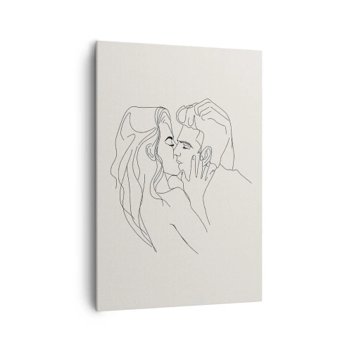 Quadro em tela - Emaranhados pelo sentimento - 70x100 cm