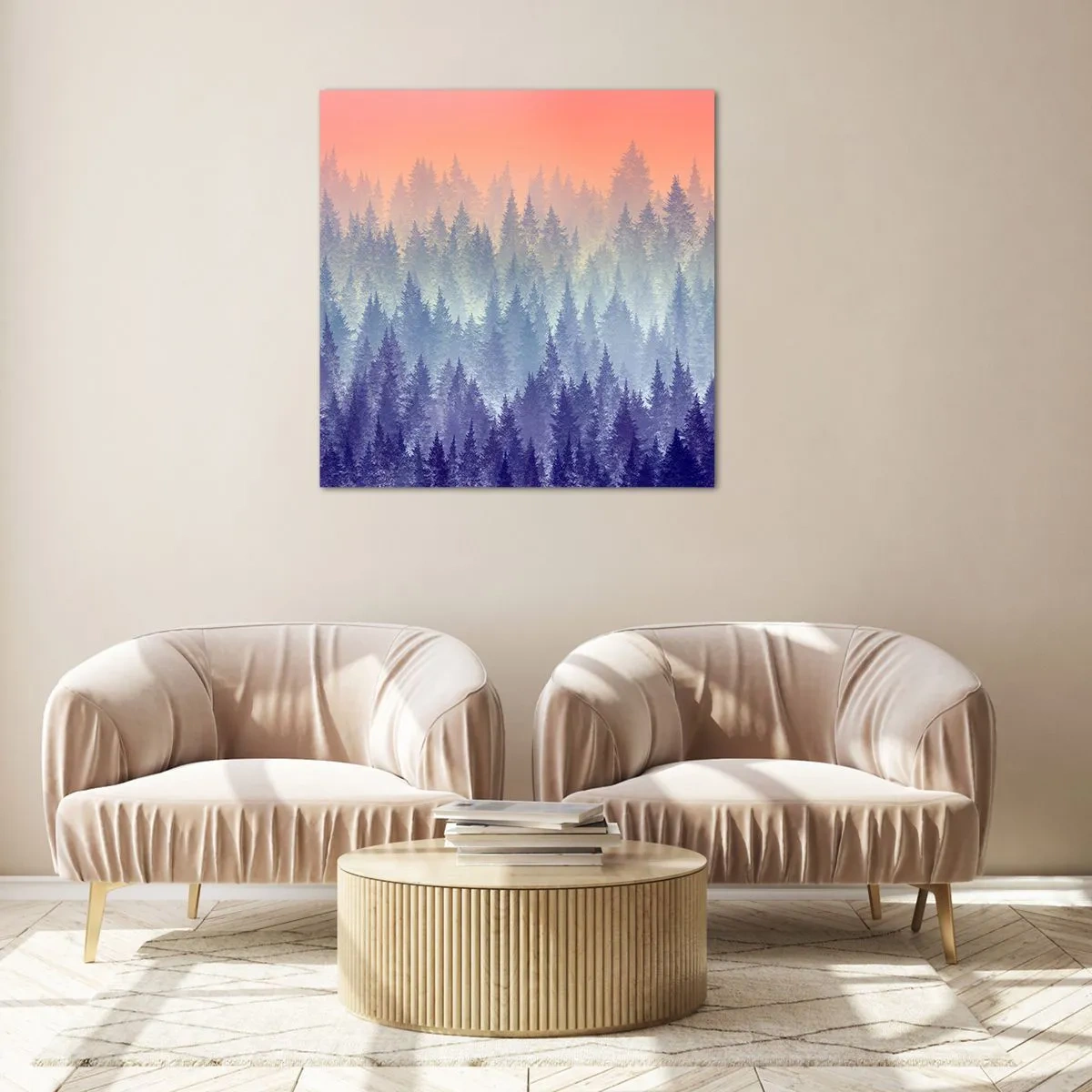 Quadro em vidro - Alto, mais alto, para o céu - 30x30 cm