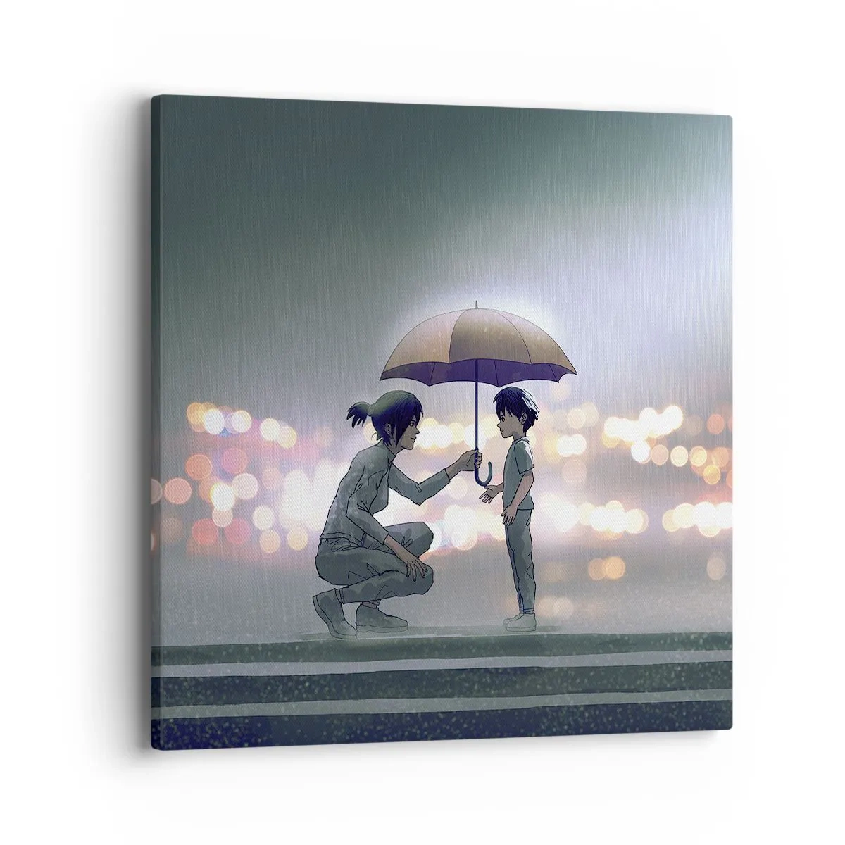 Quadro em tela - Está tudo bem agora - 40x40 cm