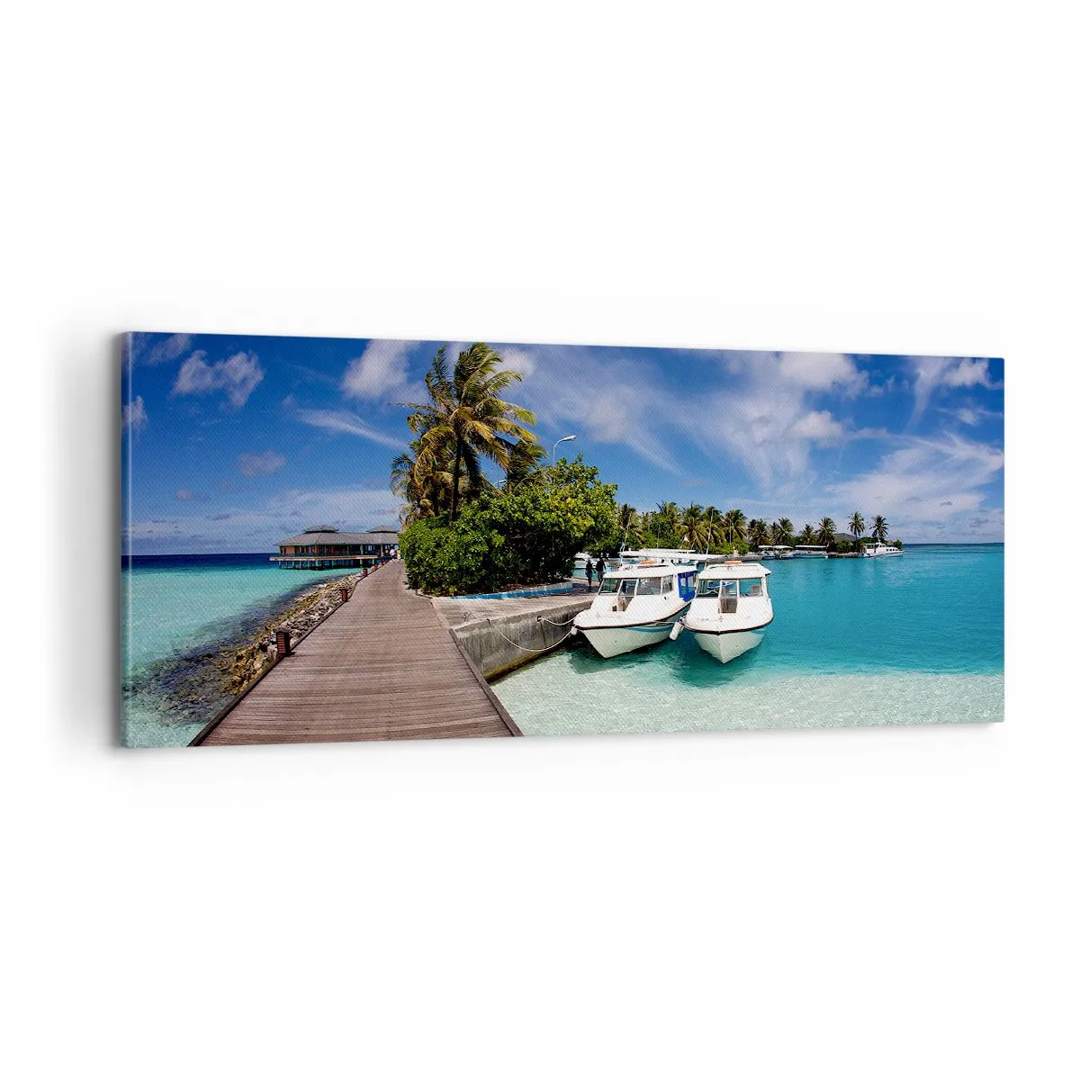 Quadro em tela - No entanto, o paraíso existe - 100x40 cm