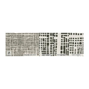 Amostra de papel de parede Premium Canvas - Uma composição tecida - Abstração, Gráficos, Pedaço - 100x30 cm