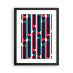 Pôster com moldura preta - Avançado e profundo - 30x40 cm