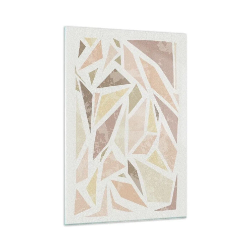 Quadro em vidro - Composição de vitral - 80x120 cm