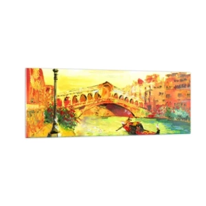 Quadro em vidro - Romaria dos amantes - 140x50 cm