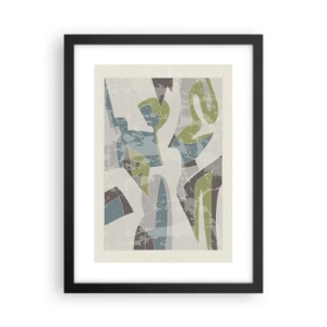 Pôster com moldura preta - Composição atrás do vidro - 30x40 cm