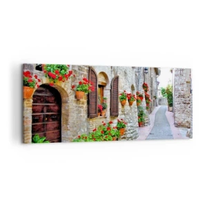 Quadro em tela - Vibrações italianas - 120x50 cm