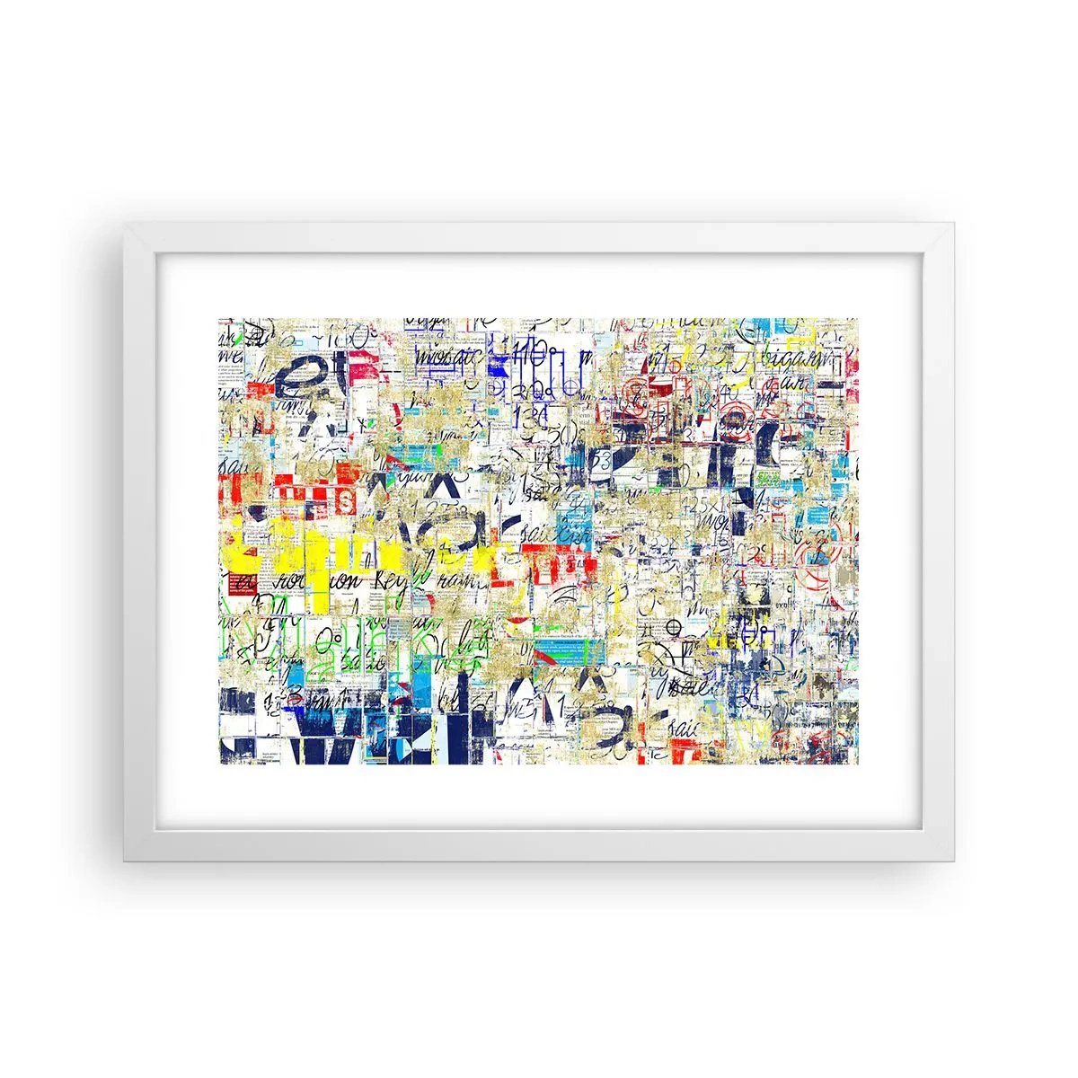 Pôster em moldura branca - Simplesmente agradável aos olhos - 40x30 cm