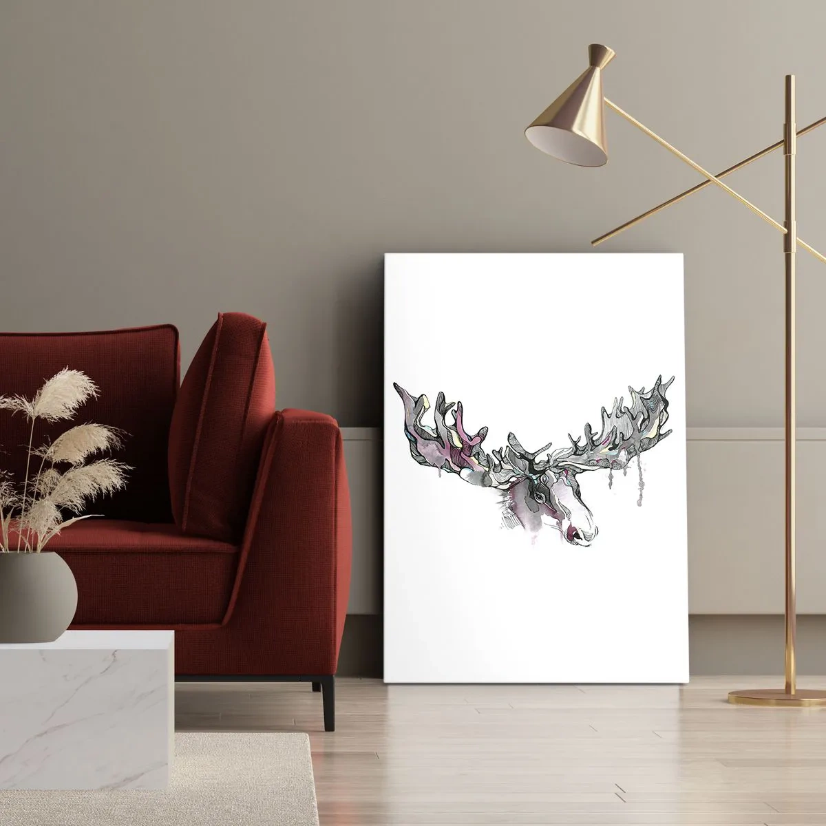 Quadro em tela - A coroa do Rei da Floresta - 50x70 cm