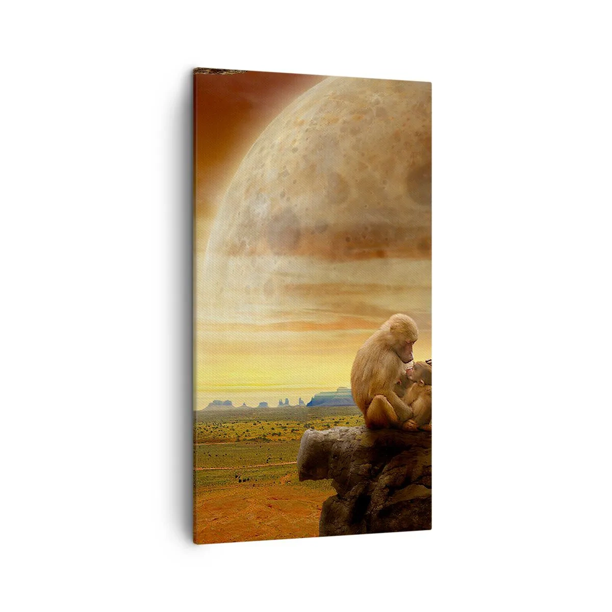 Quadro em tela - O amor é o mesmo em todos os lugares - 45x80 cm
