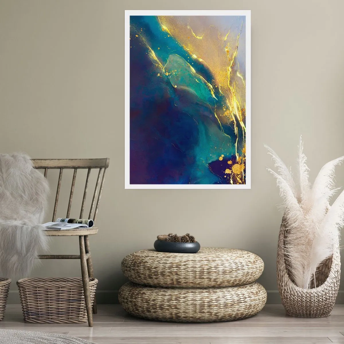 Pôster - Piscina dourada - 50x70 cm