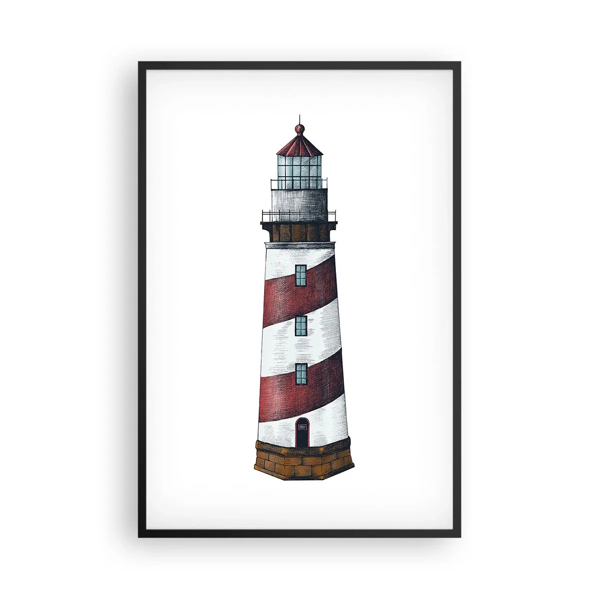 Pôster com moldura preta - Sempre em guarda - 61x91 cm