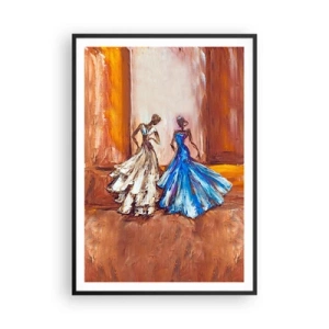 Pôster com moldura preta - Uma bela dupla - 70x100 cm