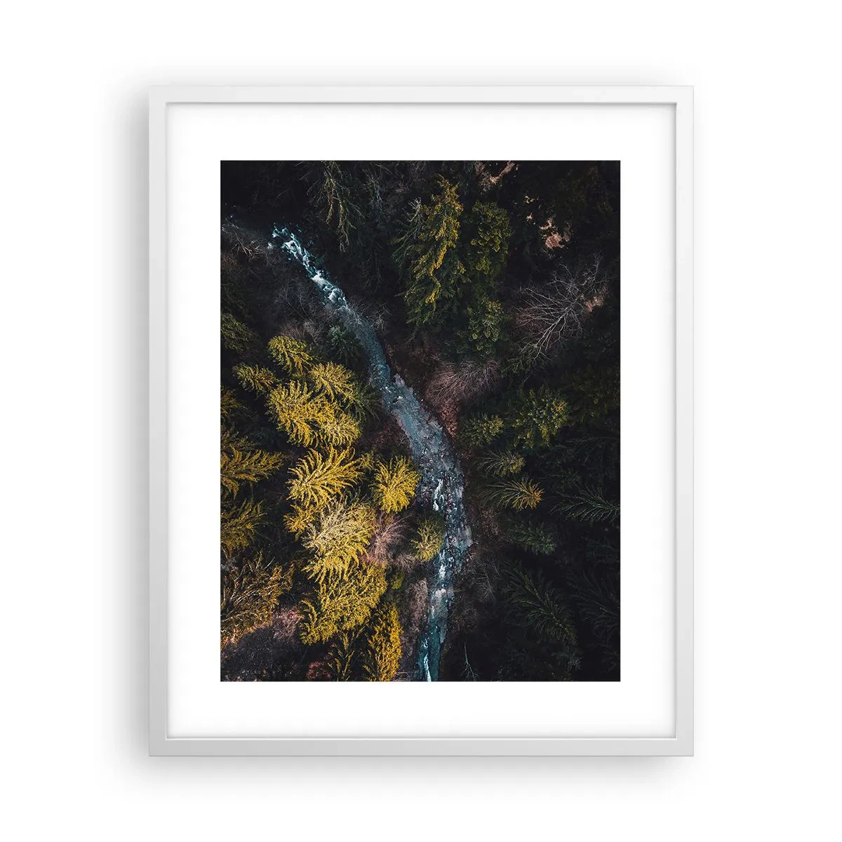 Pôster em moldura branca - Rápido e cada vez mais rápido - 40x50 cm