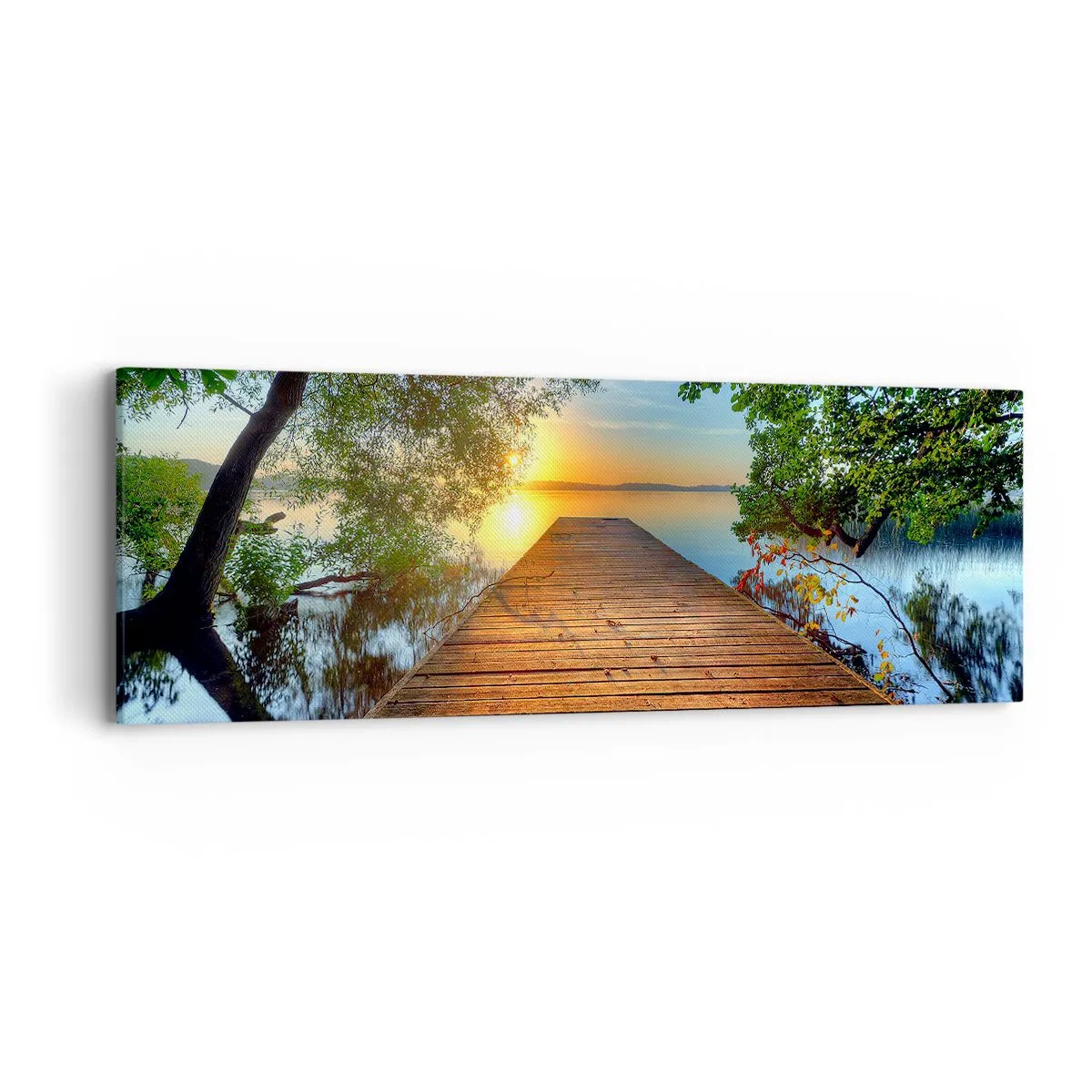 Quadro em tela - Tome o seu tempo, sente-se - 90x30 cm