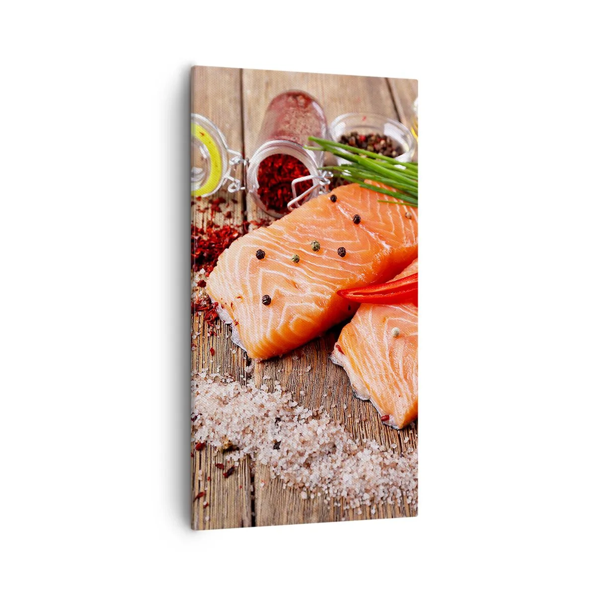 Quadro em tela - Aventura norueguesa na cozinha - 55x100 cm